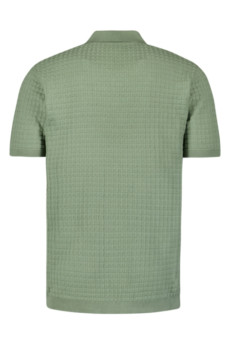 NO-EXCESS pullover short sleeve polo v solid